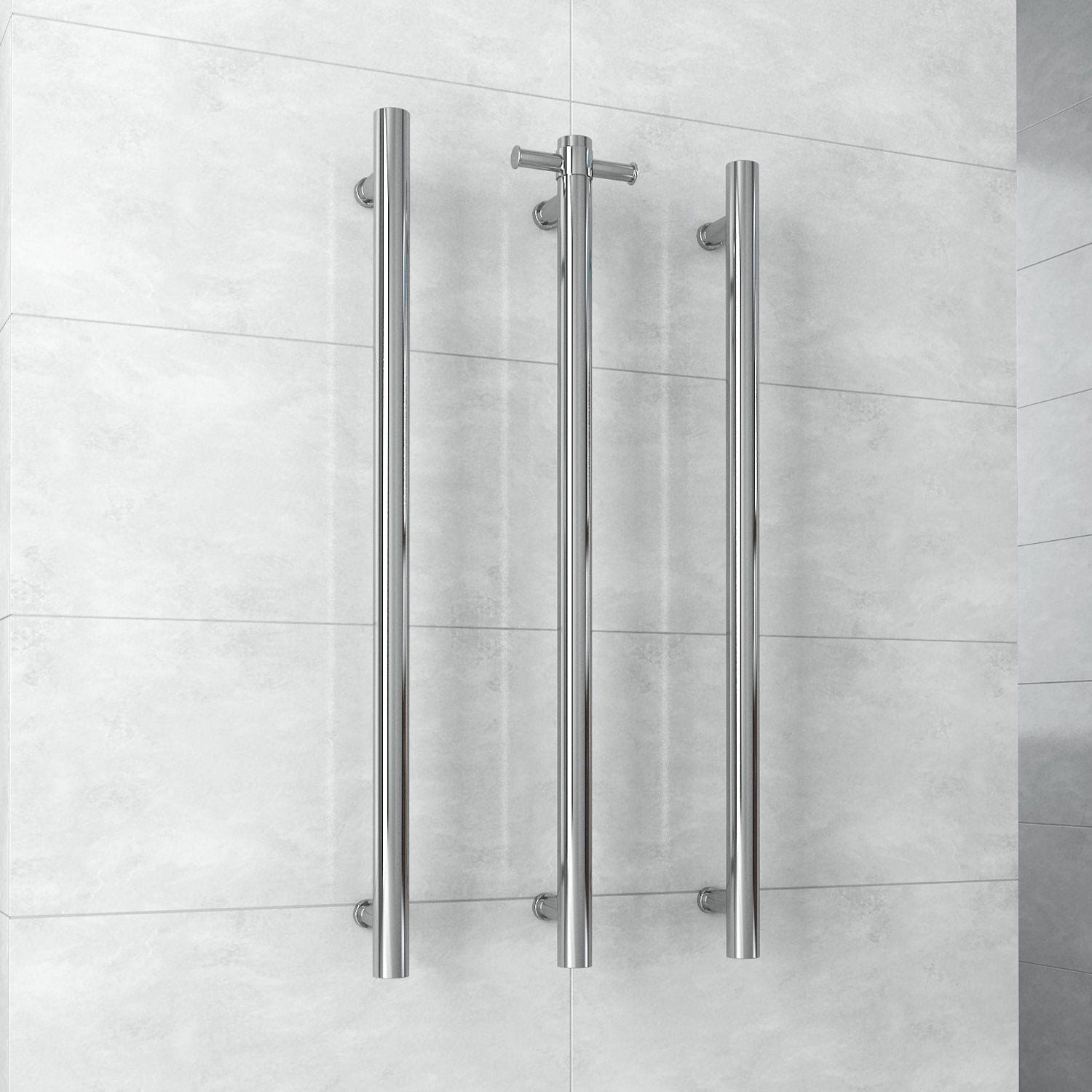 Thermorail Straight/Round Non-Heated Vertical Bar With Optional Hook
