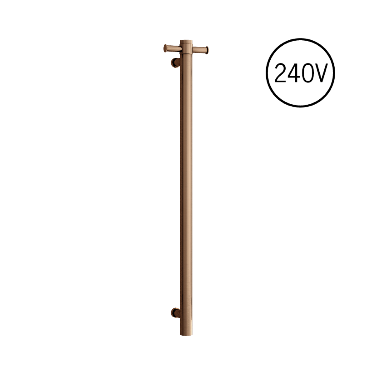 Thermorail Straight/Round 240Volt Vertical Bar With Optional Hook