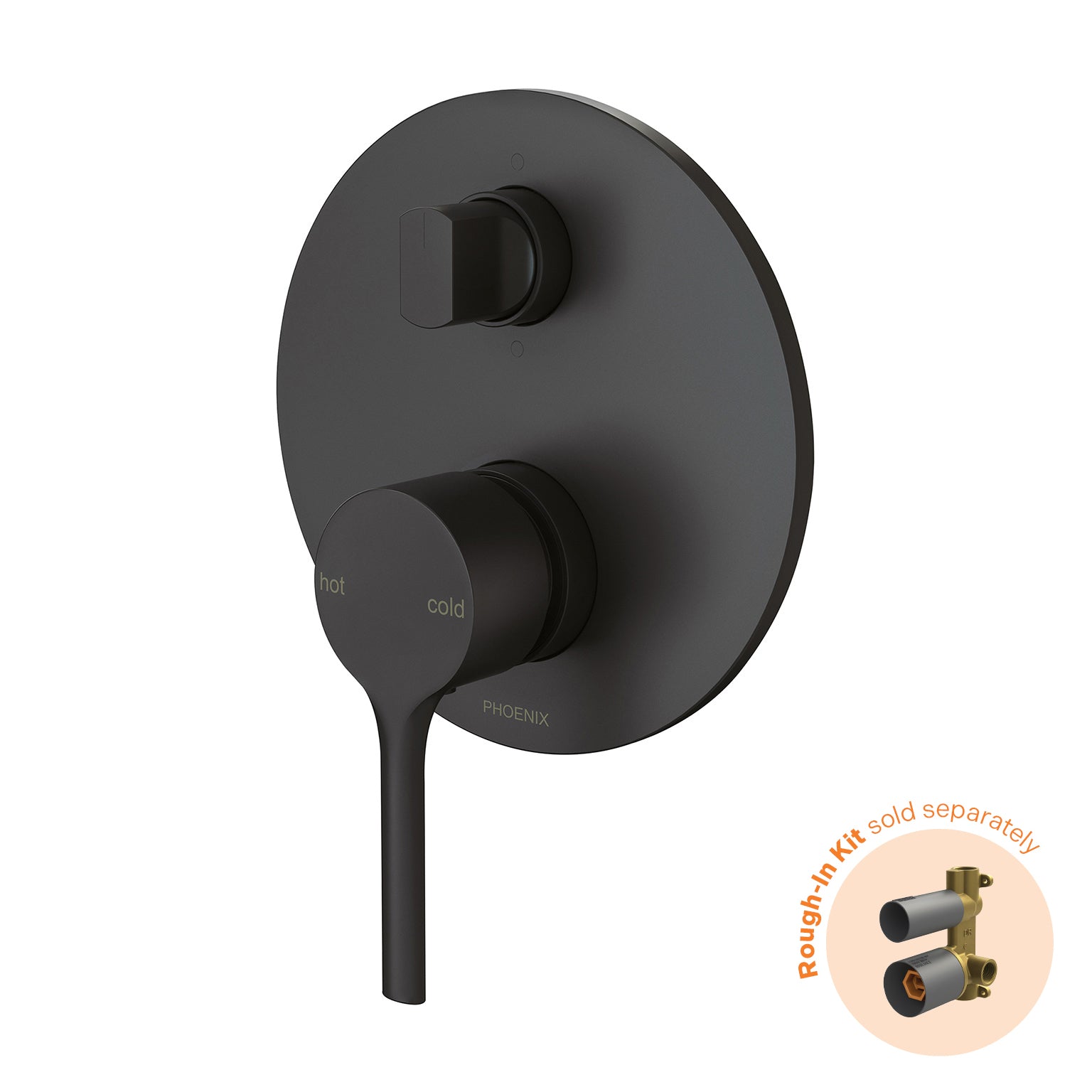 Phoenix Vivid Slimline Oval SwitchMix Shower / Bath Diverter Mixer (Fit-Off Kit Only)