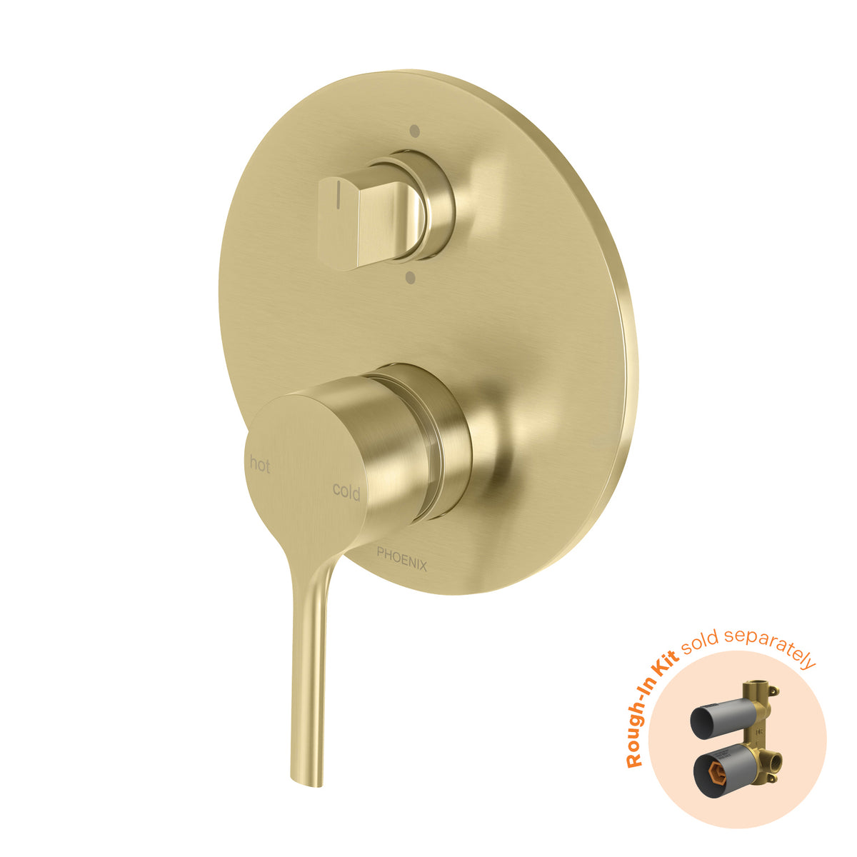 Phoenix Vivid Slimline Oval SwitchMix Shower / Bath Diverter Mixer (Fit-Off Kit Only)