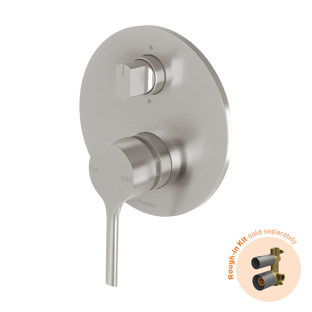 Phoenix Vivid Slimline Oval SwitchMix Shower / Bath Diverter Mixer (Fit-Off Kit Only)