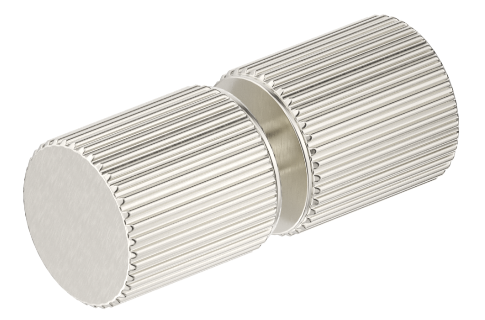 Bella Vista Shower Screen Handle - Fluted - Round - Brushed Nickel
