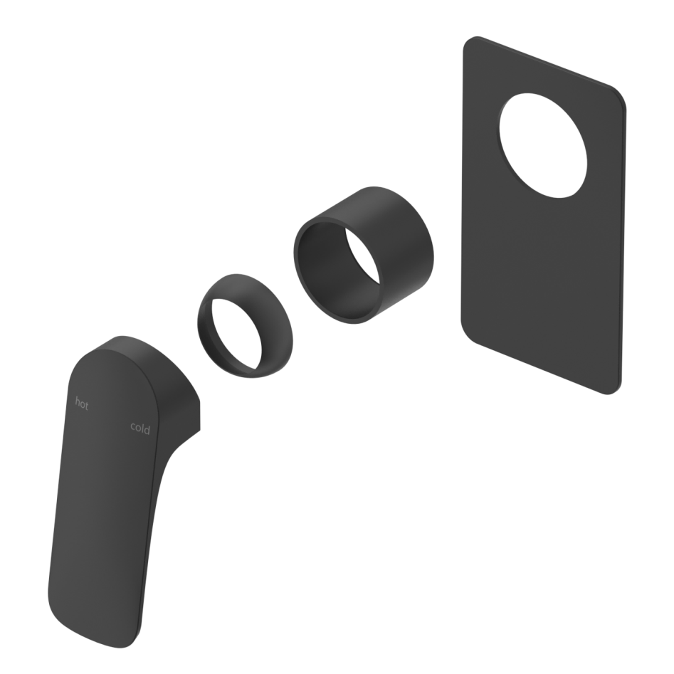 Bella Vista Kaza Shower Mixer - Square Plate - TRIM KIT ONLY