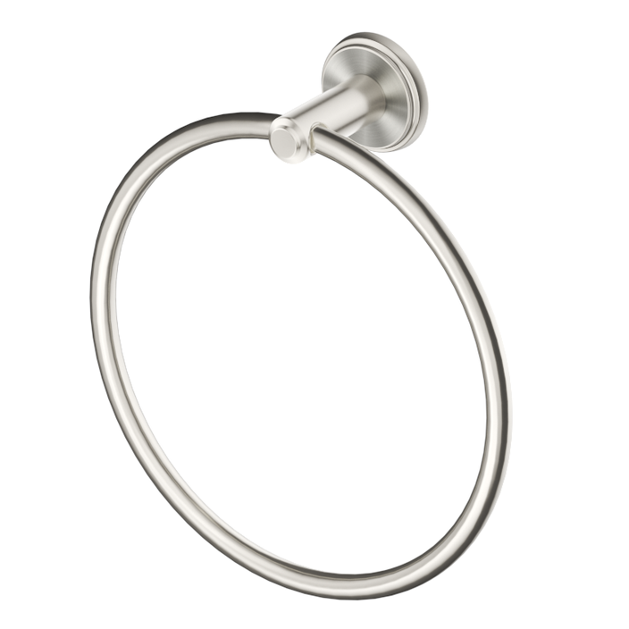 Bella Vista Mica Heritage Towel Ring - Brushed Nickel