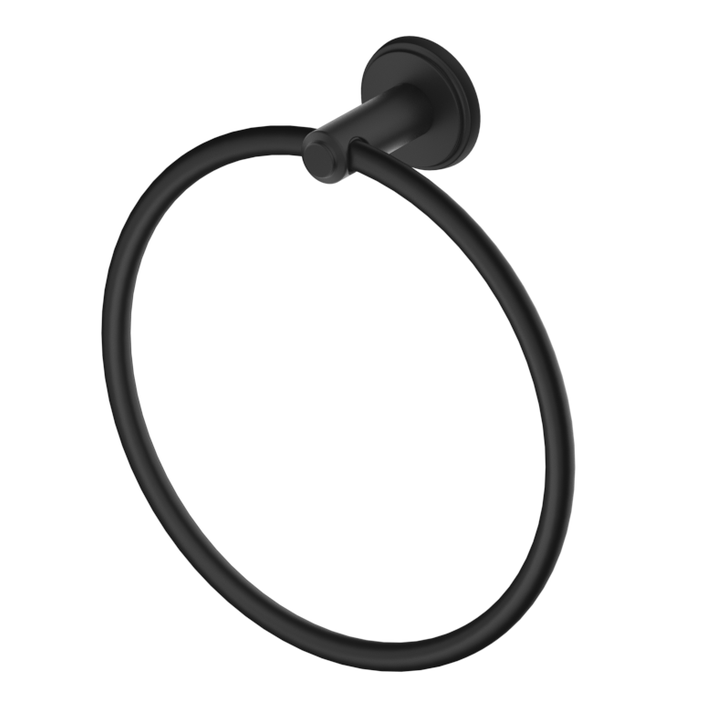 Bella Vista Mica Heritage Towel Ring - Black