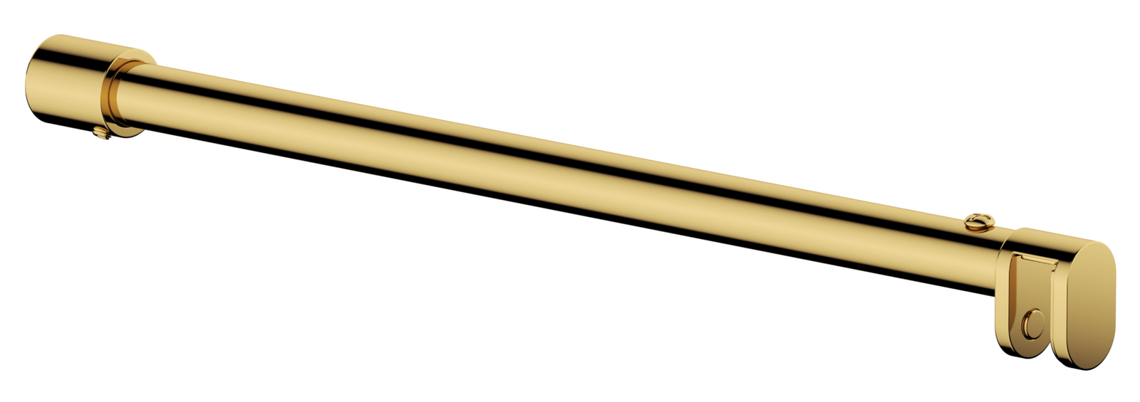 Bella Vista Shower Screen Stabiliser Bar - Round - Cut to Size - Shiny Gold
