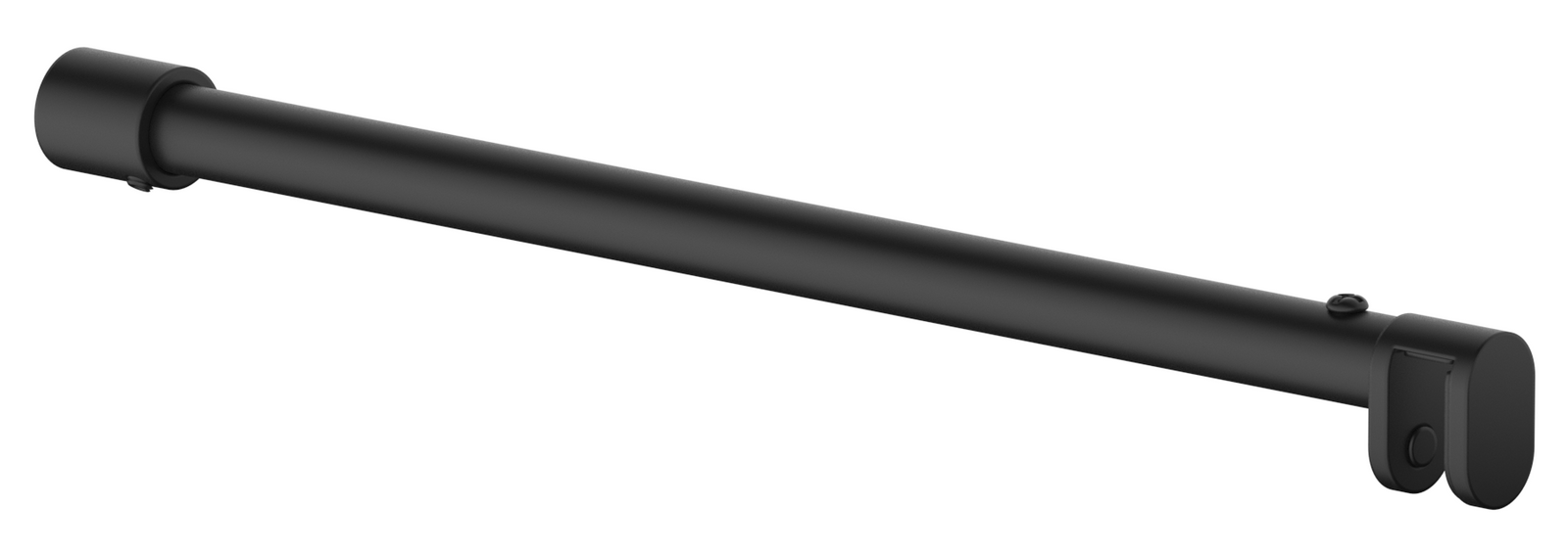 Bella Vista Shower Screen Stabiliser Bar - Round - Cut to Size - Black