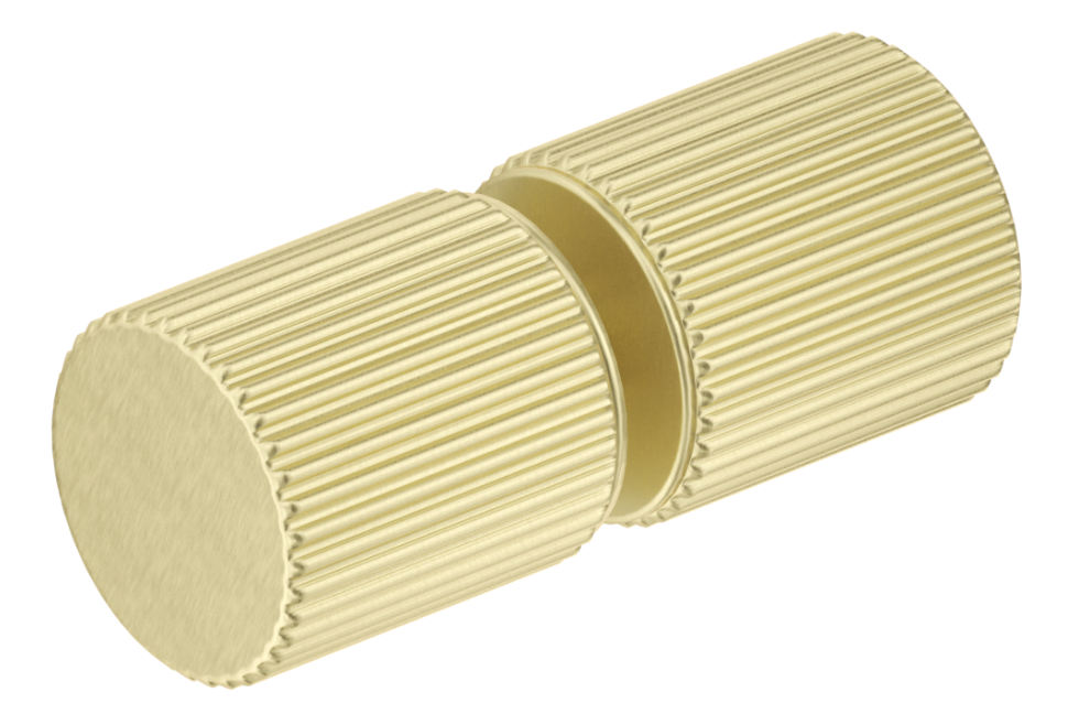 Bella Vista Shower Screen Handle - Fluted - Round - French Gold