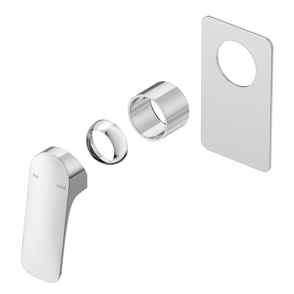 Bella Vista Kaza Shower Mixer - Square Plate - TRIM KIT ONLY