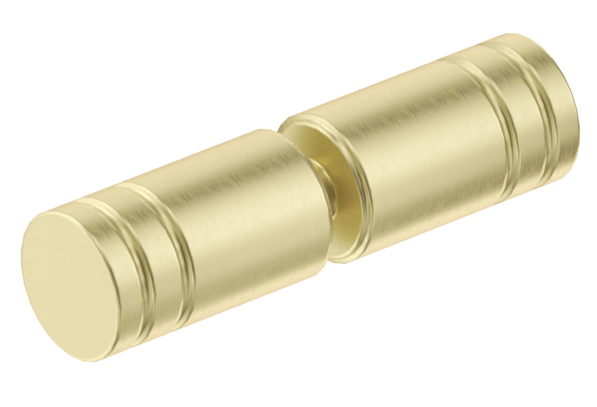 Bella Vista Shower Screen Handle - Round Slotted - French Gold