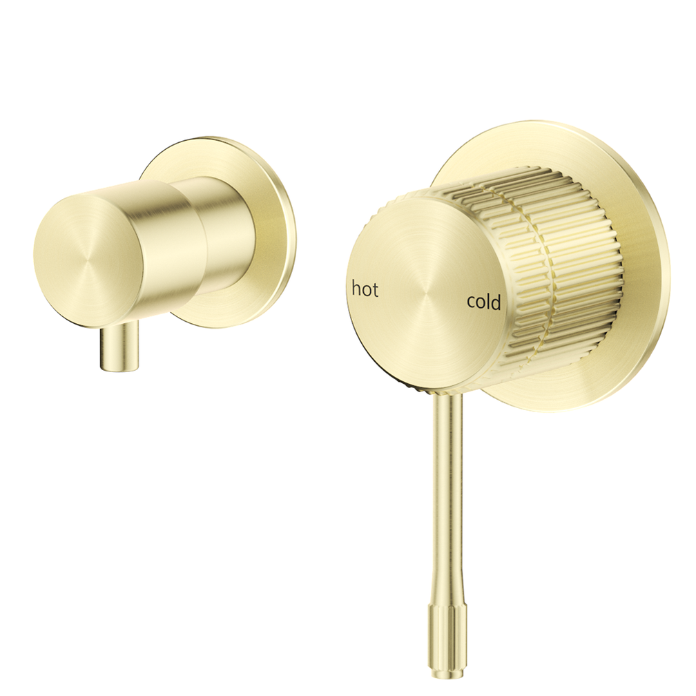 Bella Vista Mica Fluted Shower Mixer Diverter - Sideways
