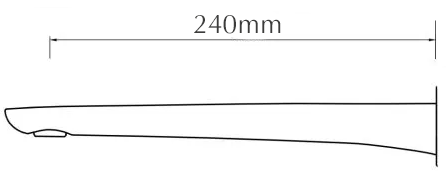Bella Vista Kaza Combo Mixer Spout Upgrade - 150/240mm - dimensions and specifications