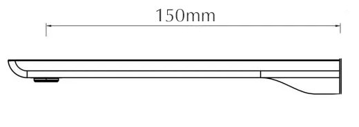 Bella Vista Tiago Combo Mixer Spout Upgrade - 150/240mm - dimensions and specifications