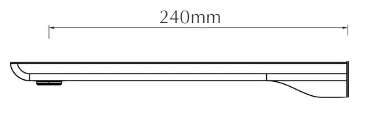 Bella Vista Tiago Combo Mixer Spout Upgrade - 150/240mm - dimensions and specifications