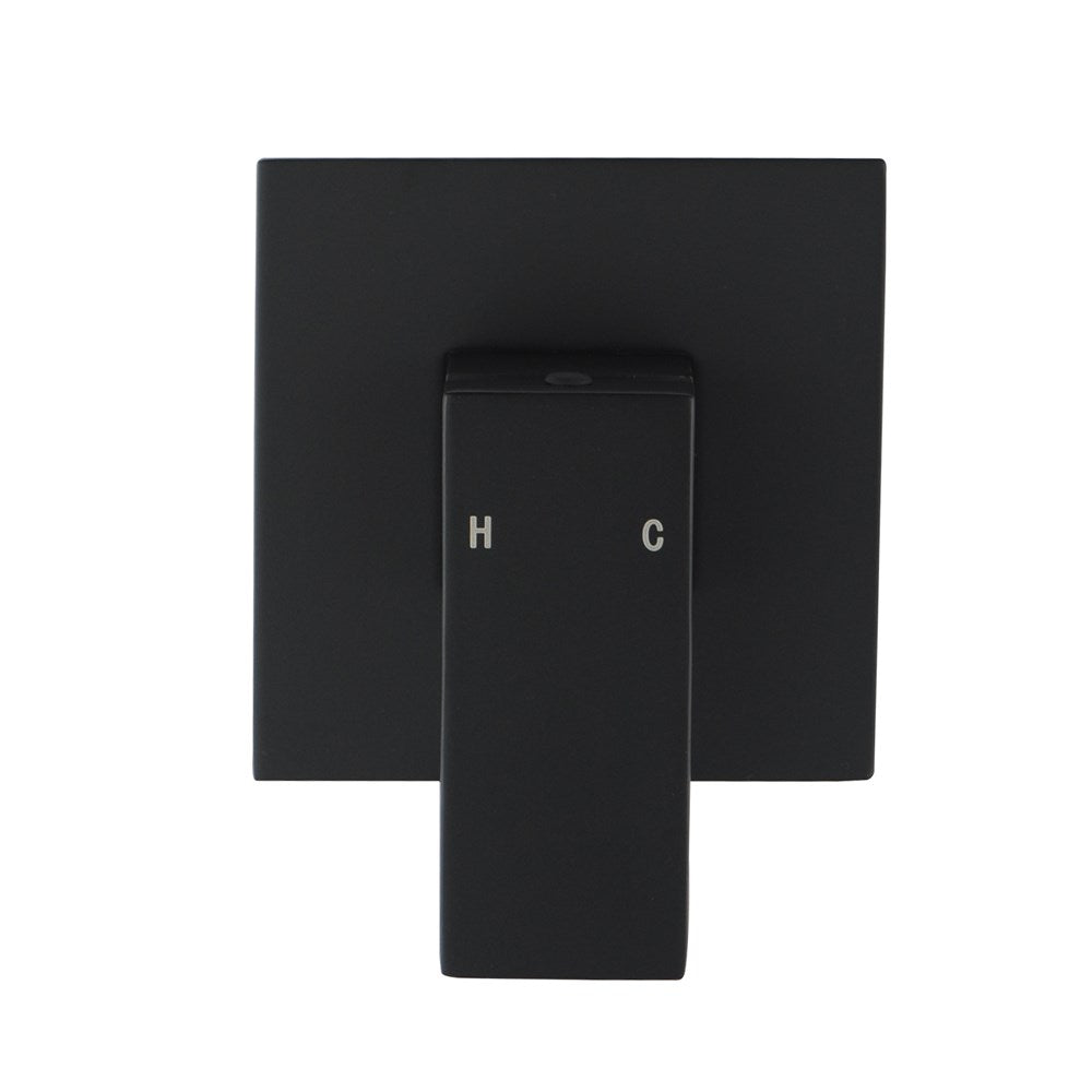 Cavallo Matte Black Square Shower Mixer