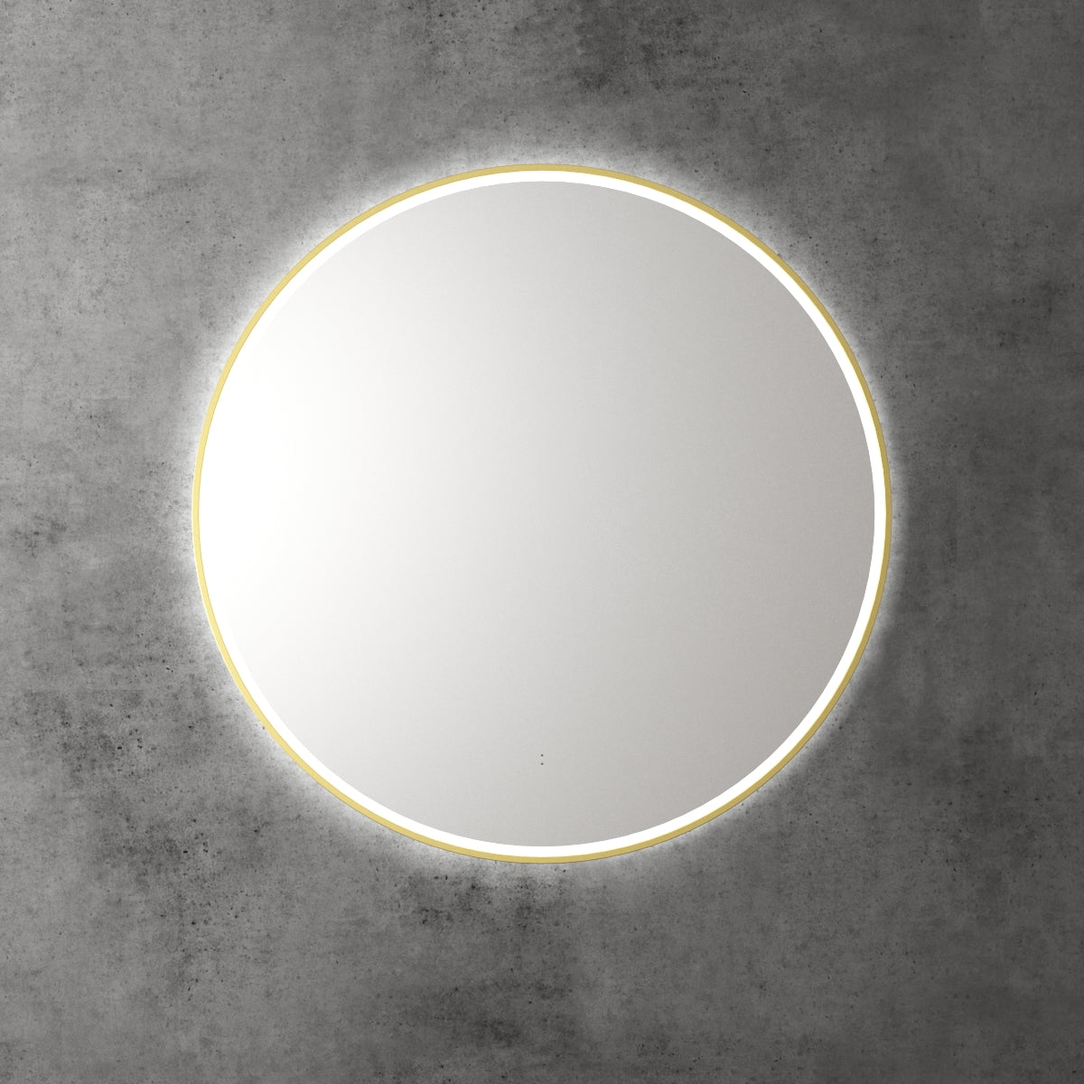 Aulic Windsor Round LED Mirror 900mm Brushed Gold