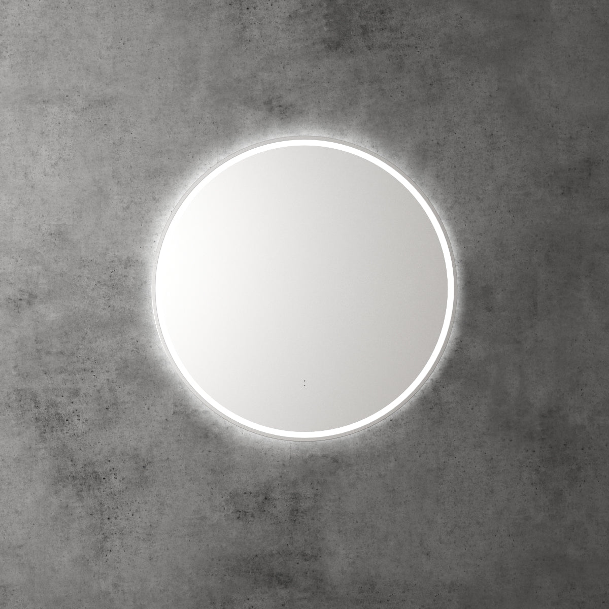 Aulic Windsor Round LED Mirror 700mm Brushed Nickel