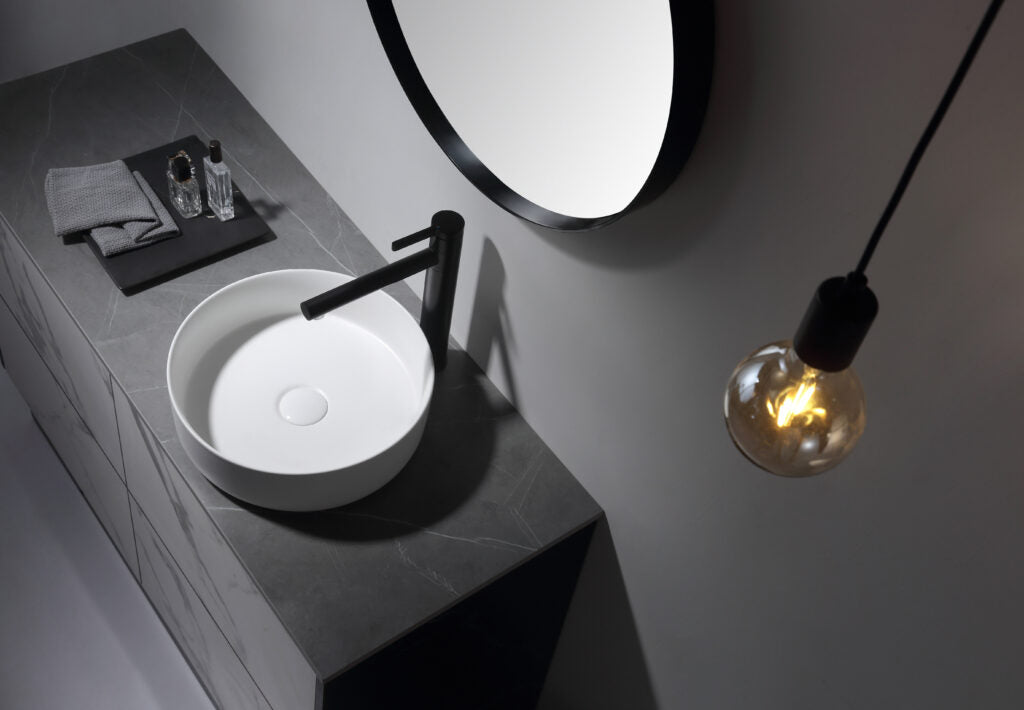 Aulic Dove Above Counter Basin Matte White