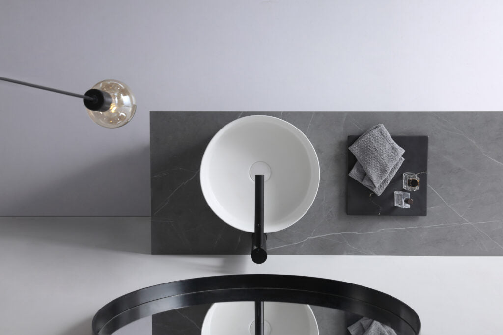 Aulic Dove Above Counter Basin Matte White