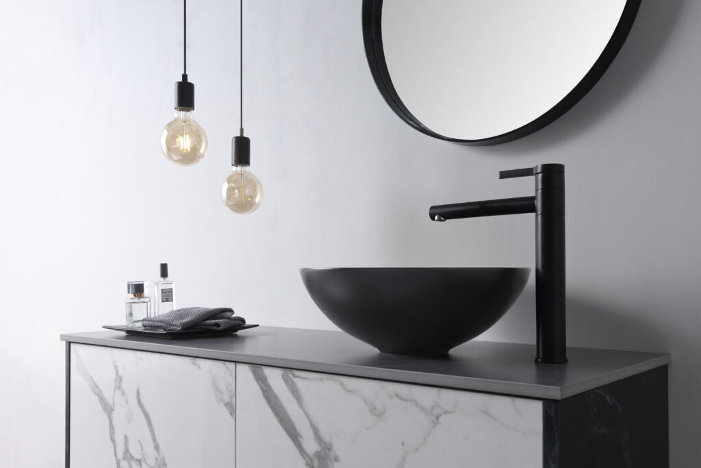 Aulic Argyle Above Counter Basin Matte Black