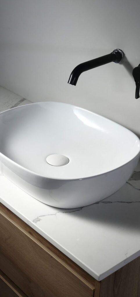 Aulic Bennett Above Counter Basin Gloss White