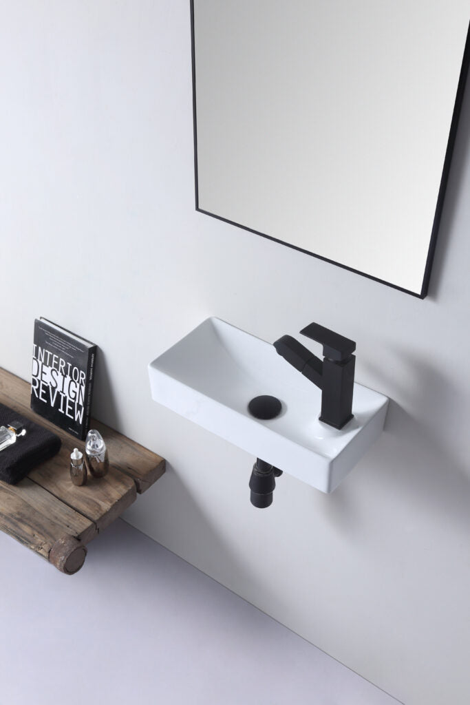Aulic Tyrrell Wall Hung Basin Gloss White