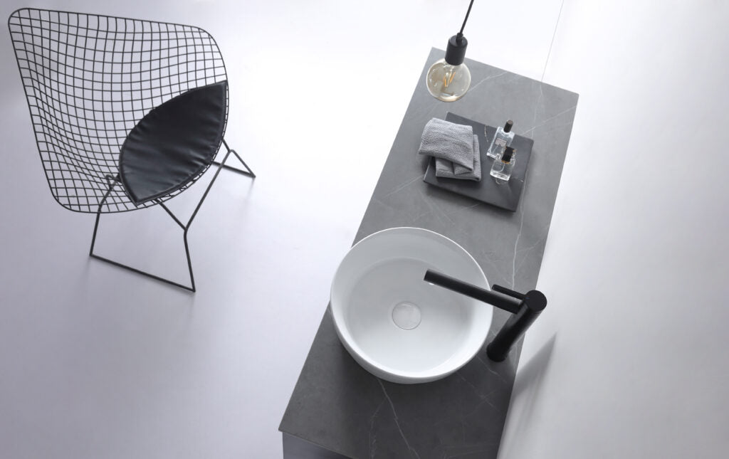 Aulic Gardinier Semi Inset Basin Gloss White