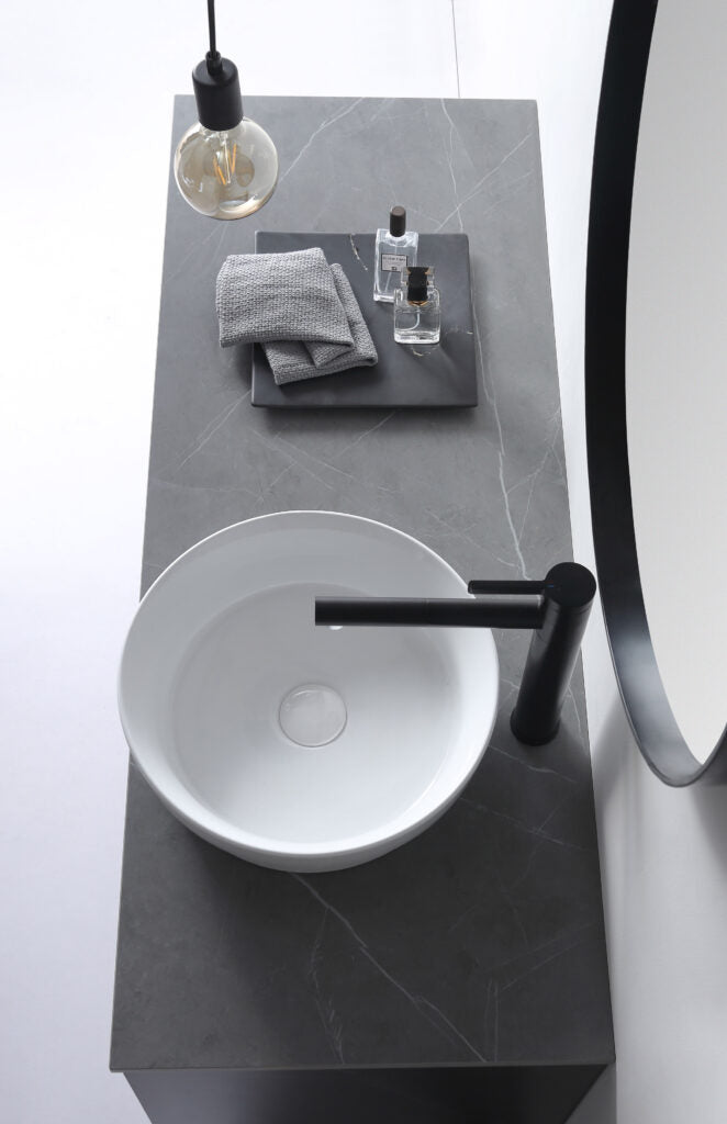 Aulic Gardinier Semi Inset Basin Gloss White