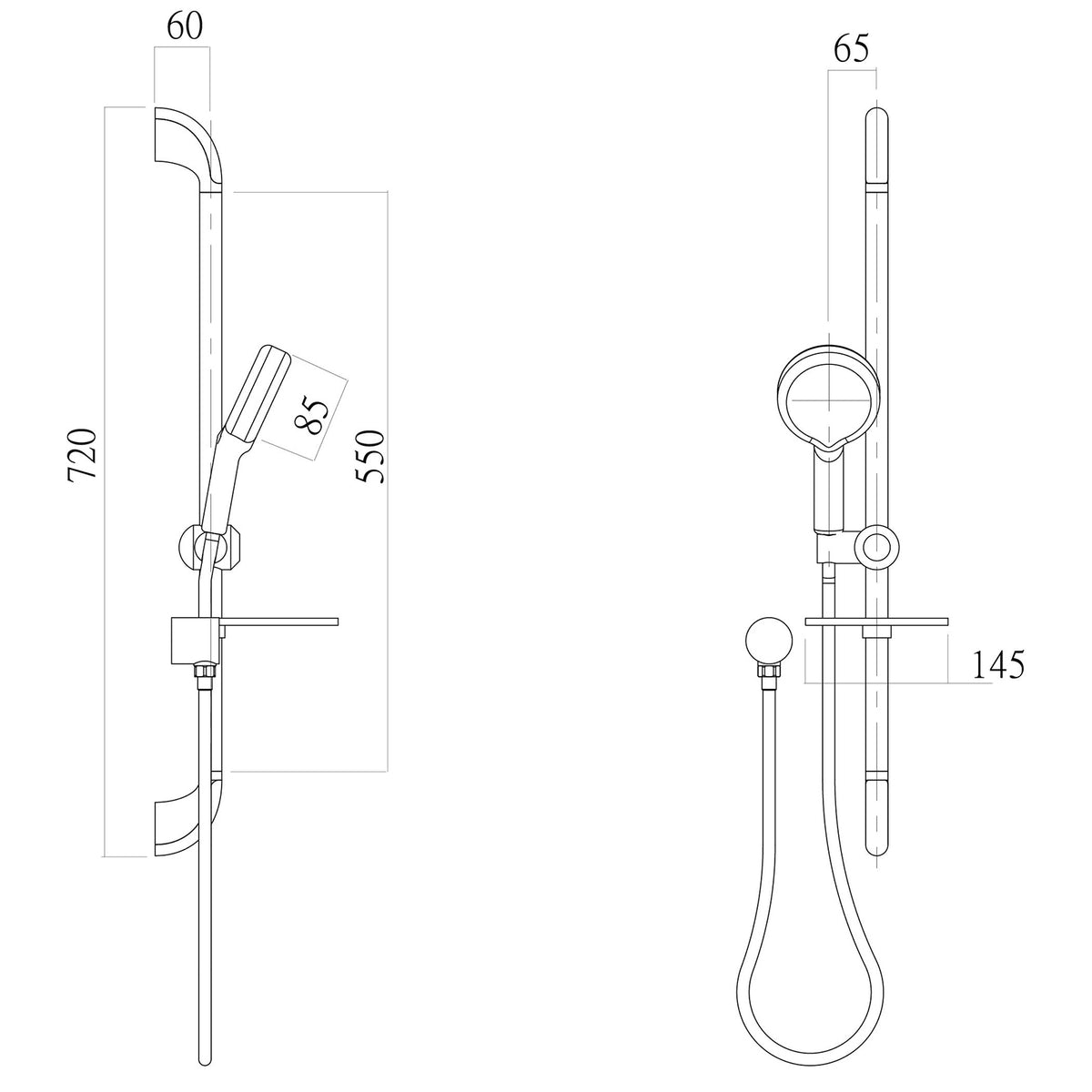 Phoenix Ivy Rail Shower