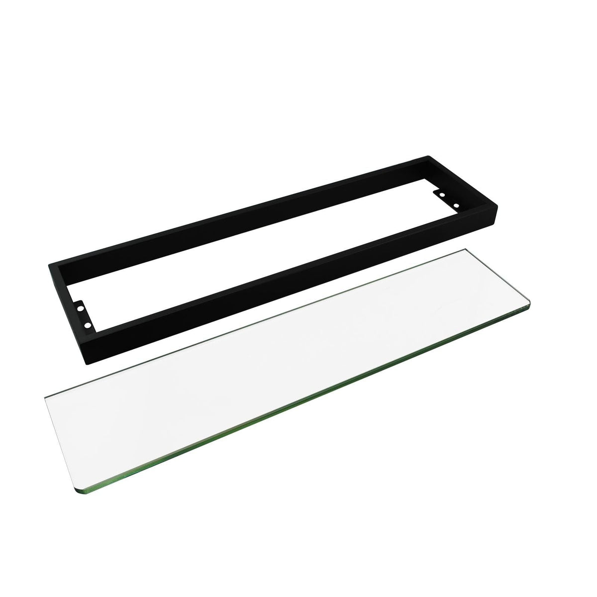 IVANO Series Black Glass Shelf 600mm