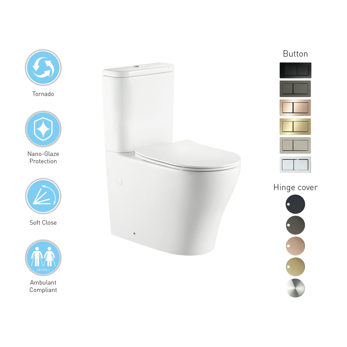 VIVO-II Toilet Suite - Champagne Copper