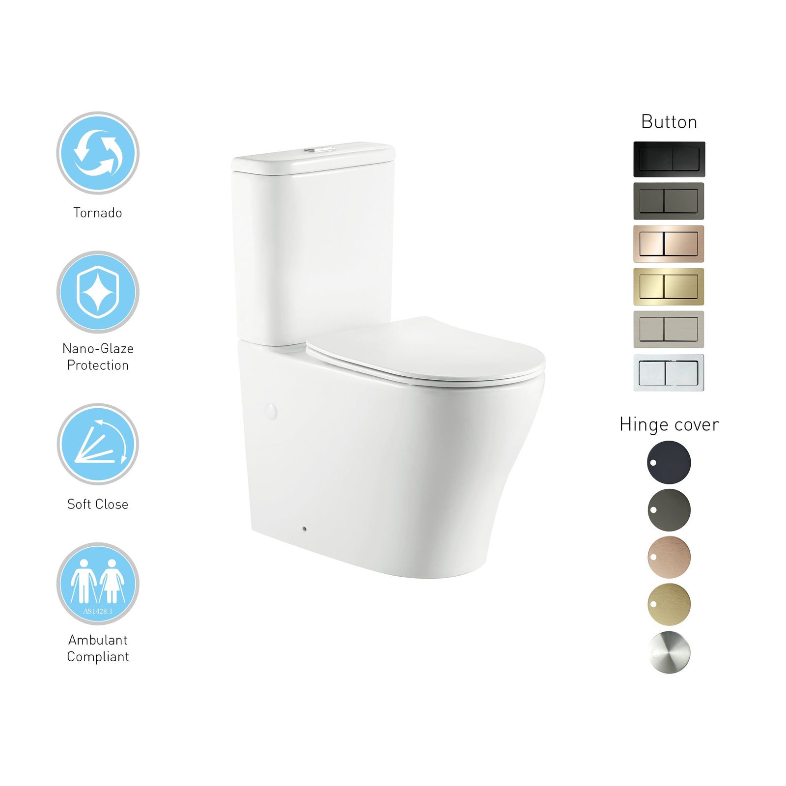 VIVO-II Toilet Suite - Champagne Copper