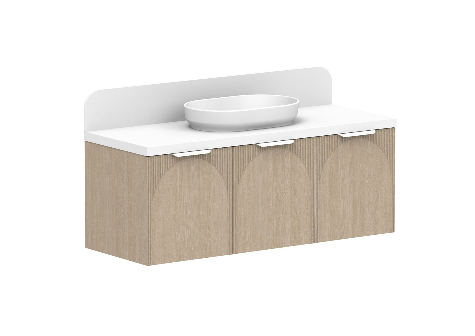 ADP Archie All-Door Wall Hung Vanity 1350mm in Coastal Oak