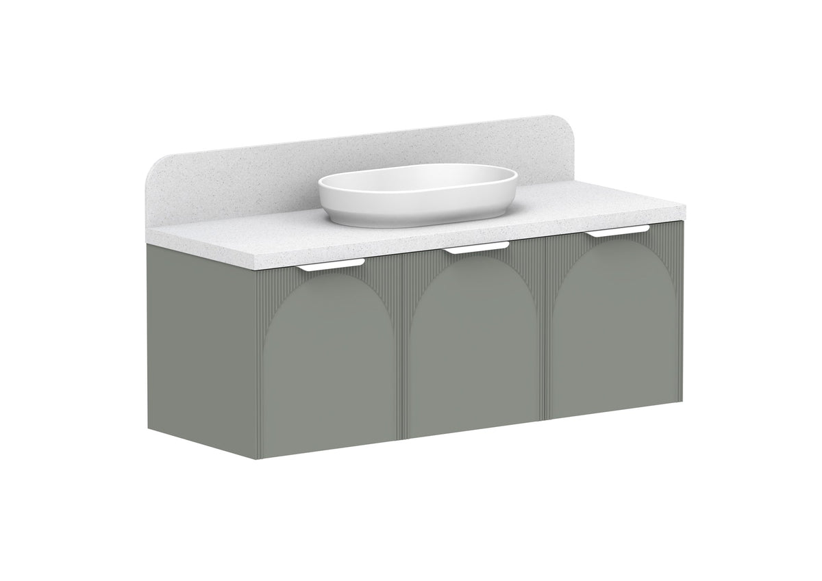 ADP Archie All-Door Wall Hung Vanity 1350mm in Topiary