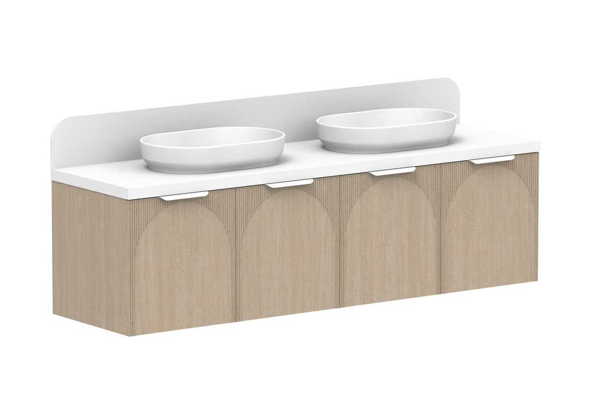 ADP Archie All-Door Wall Hung Vanity 1800mm in Coastal Oak