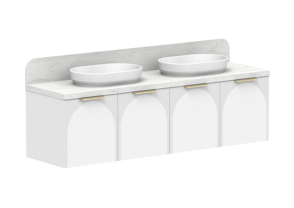 ADP Archie All-Door Wall Hung Vanity 1800mm in Ultra White