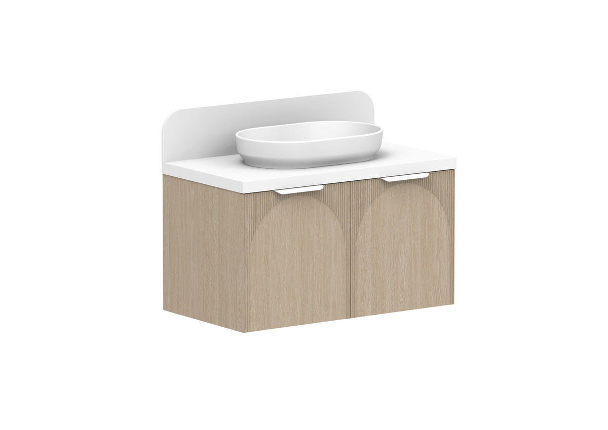 ADP Archie All-Door Wall Hung Vanity 900mm in Coastal Oak