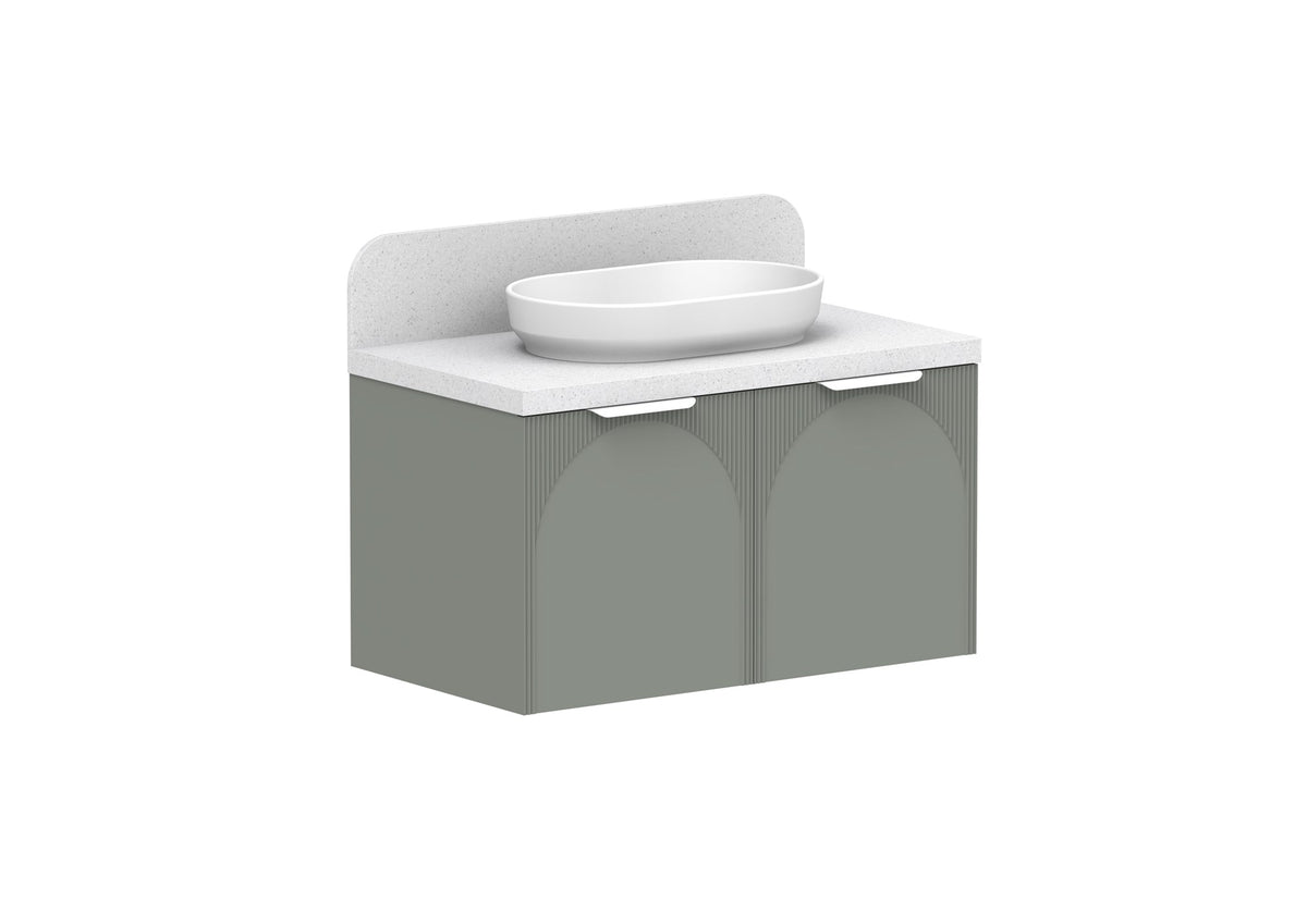 ADP Archie All-Door Wall Hung Vanity 900mm in Topiary
