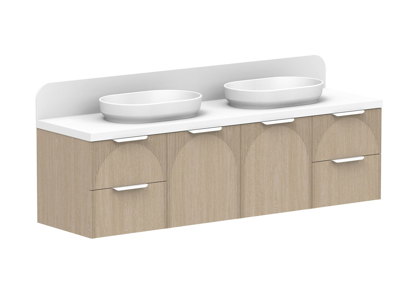 ADP Archie Door & Drawer Wall Hung Vanity 1800mm in Coastal Oak