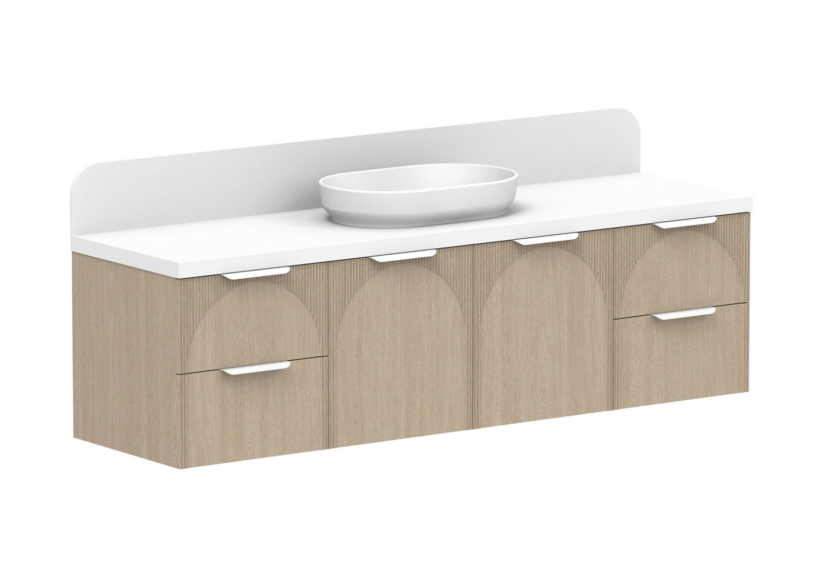 ADP Archie Door & Drawer Wall Hung Vanity 1800mm centre bowl