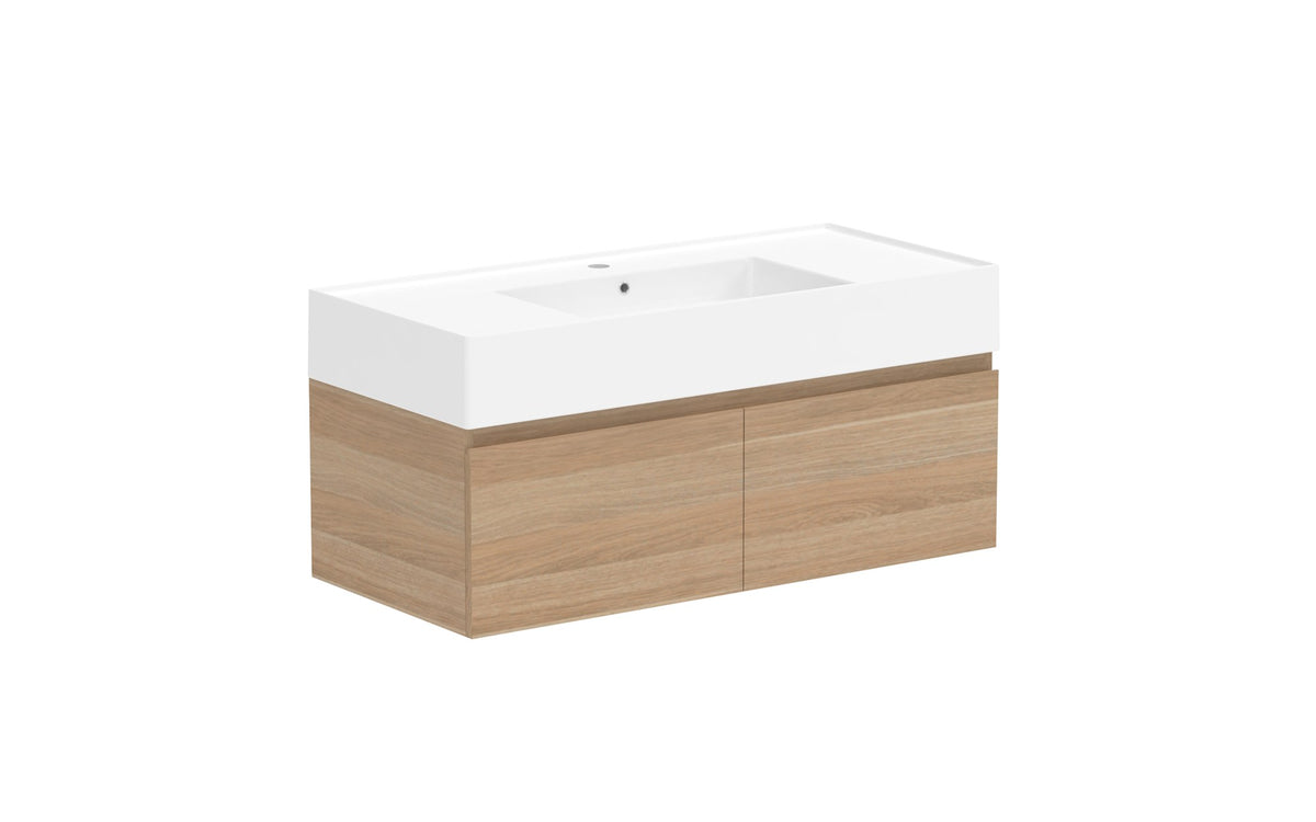 ADP Capri Wall Hung Vanity 1000mm centre bowl