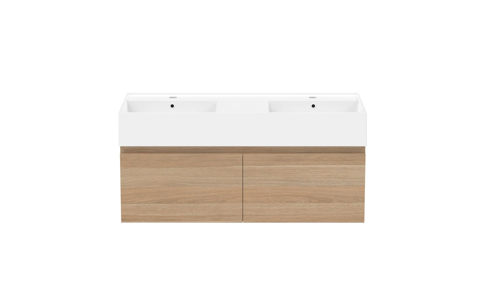 ADP Capri Wall Hung Vanity 1000mm double bowl, front view