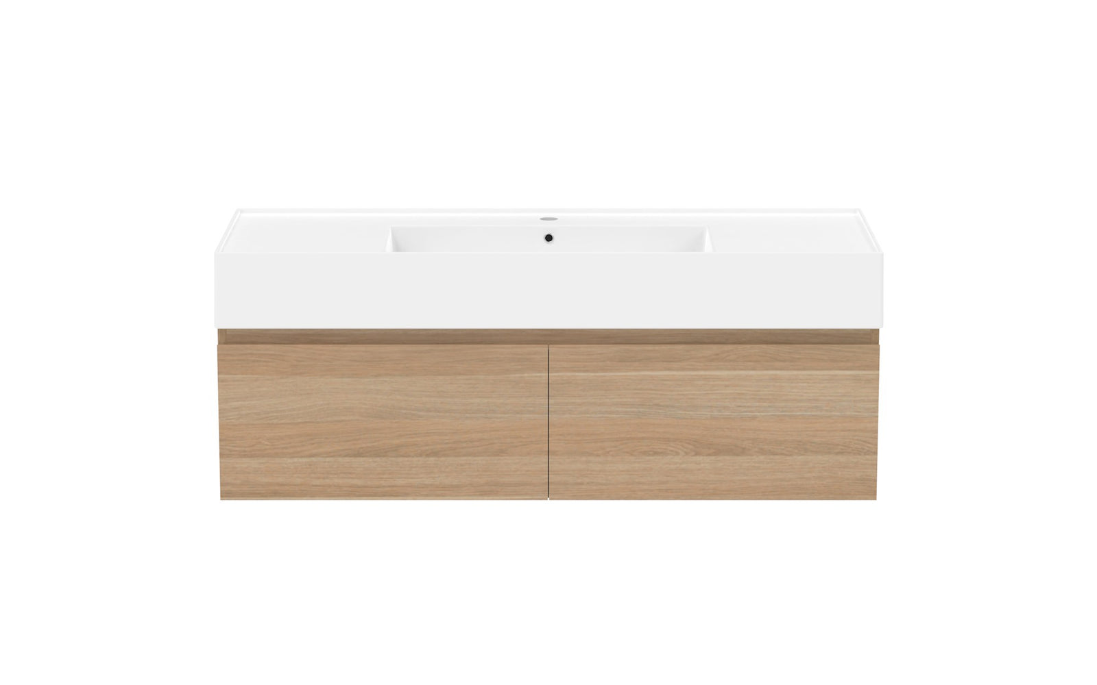 ADP Capri Wall Hung Vanity 1200mm centre bowl, front view