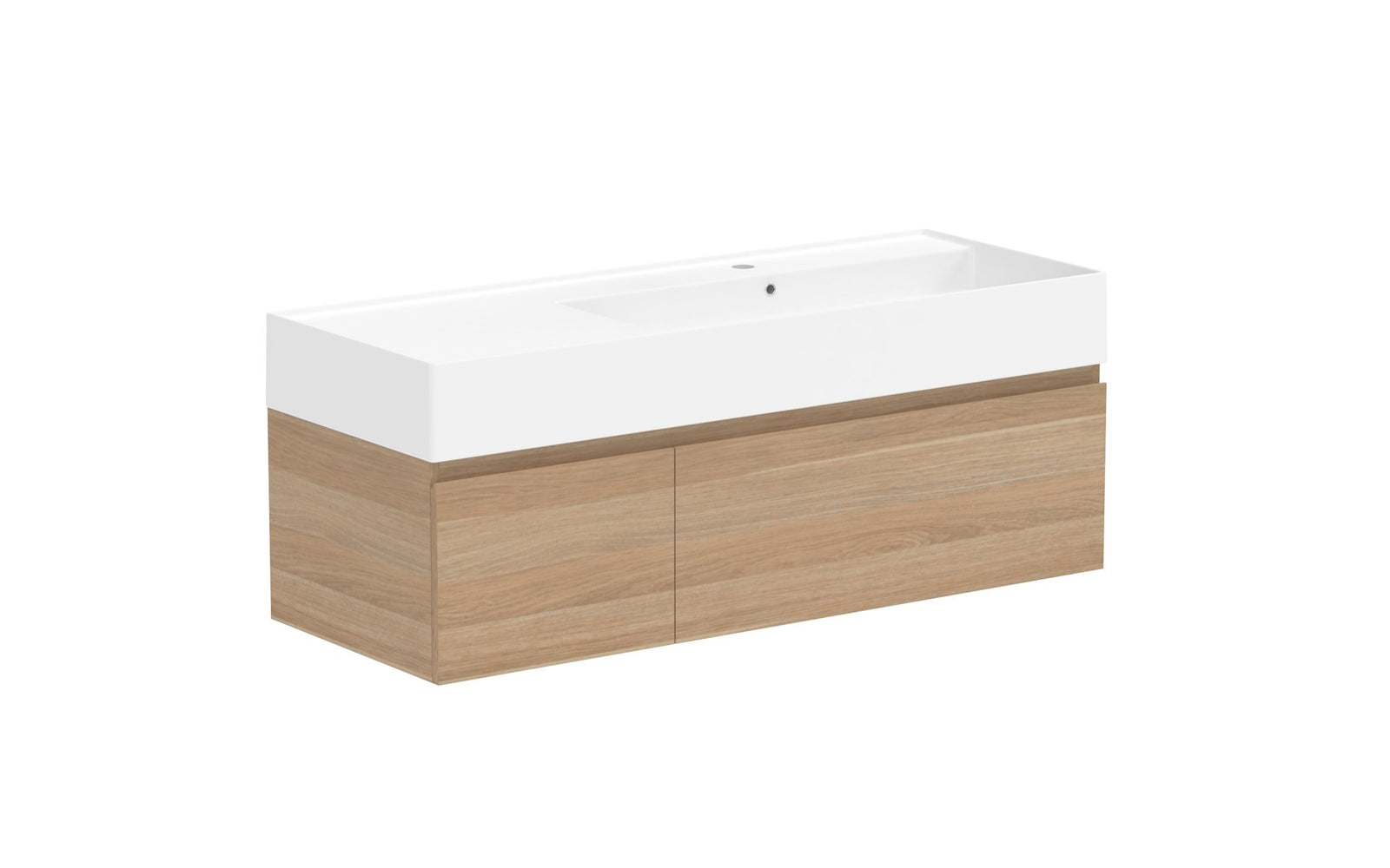 ADP Capri Wall Hung Vanity 1200mm right offset bowl