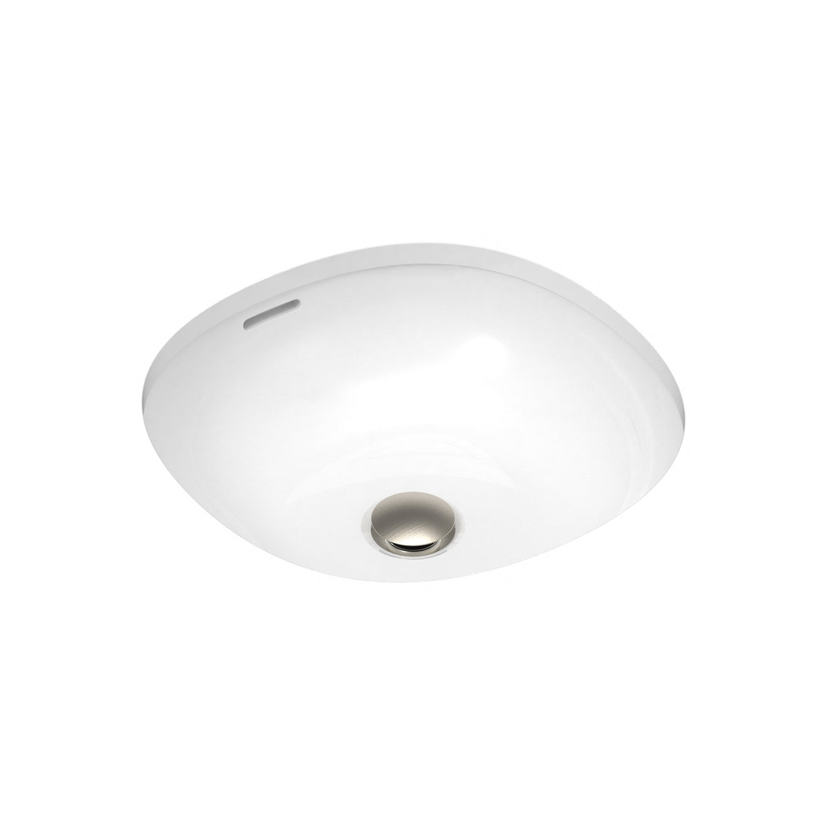 ADP Charlotte Basin in Gloss White, overflow detail