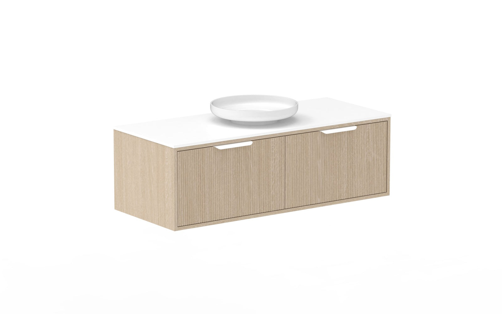 ADP Clifton Wall Hung Vanity 1200mm centre bowl in Coastal Oak