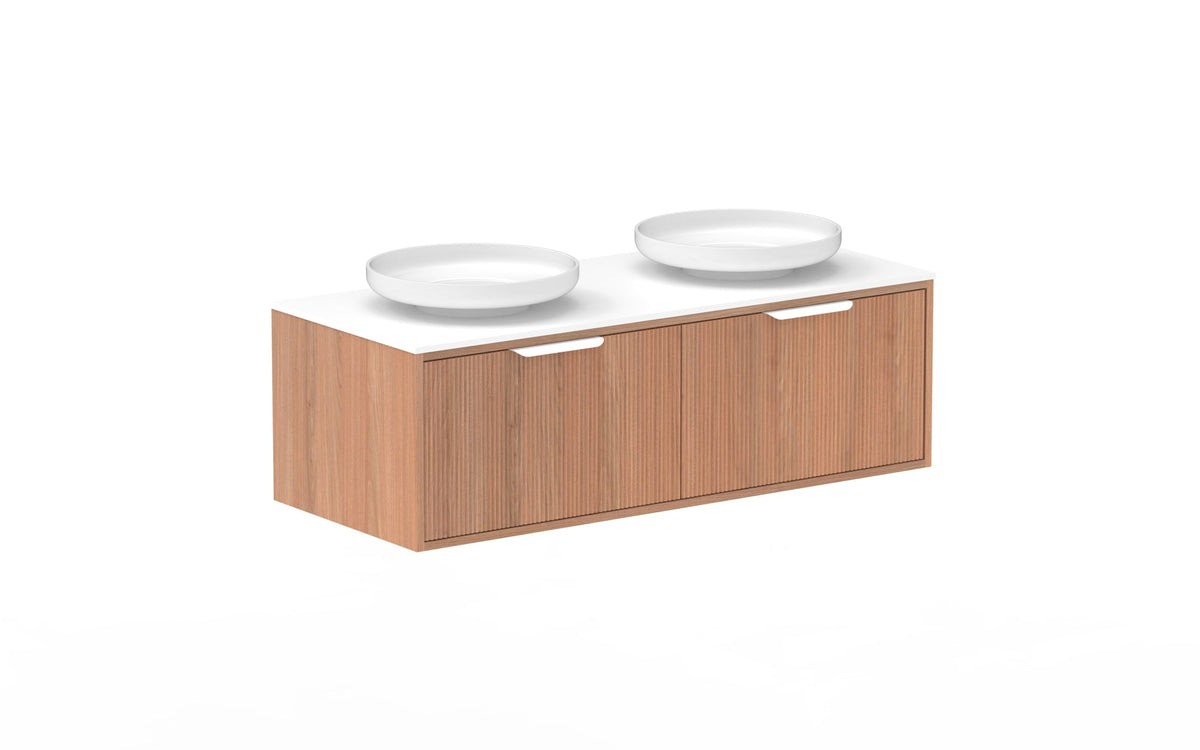 ADP Clifton Wall Hung Vanity 1200mm double bowl in Tasmanian Oak