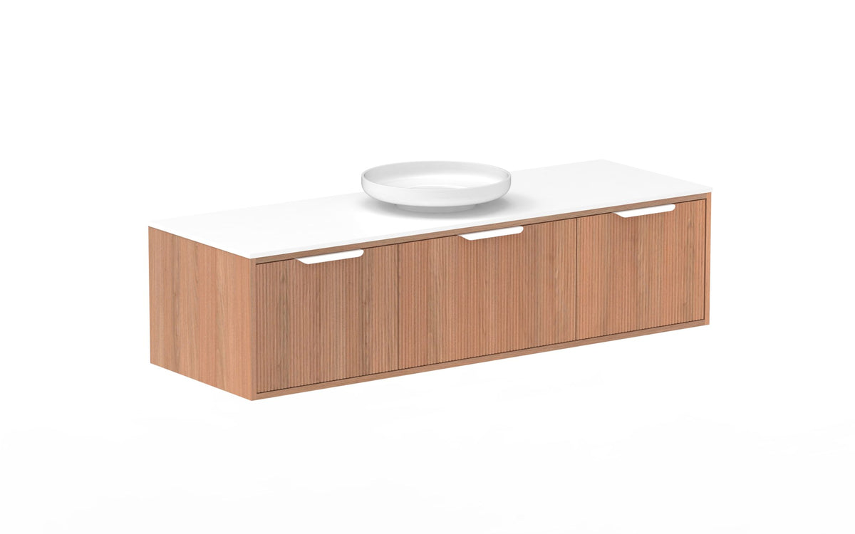 ADP Clifton Wall Hung Vanity 1500mm centre bowl in Tasmanian Oak