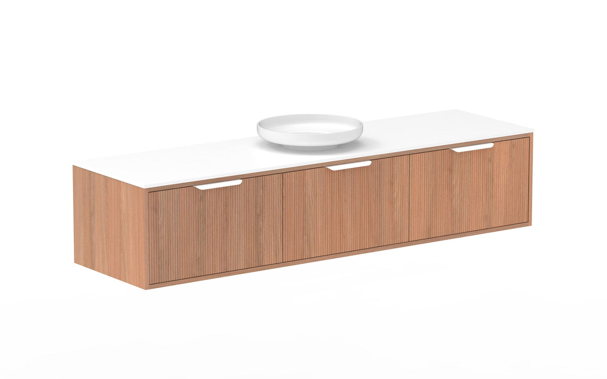 ADP Clifton Wall Hung Vanity 1800mm centre bowl in Tasmanian Oak