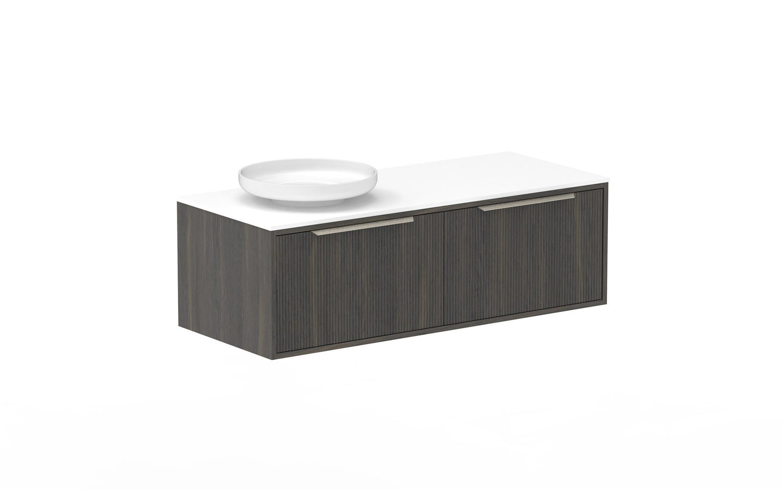 ADP Clifton Wall Hung Vanity 1200mm left offset bowl in Bottega Oak